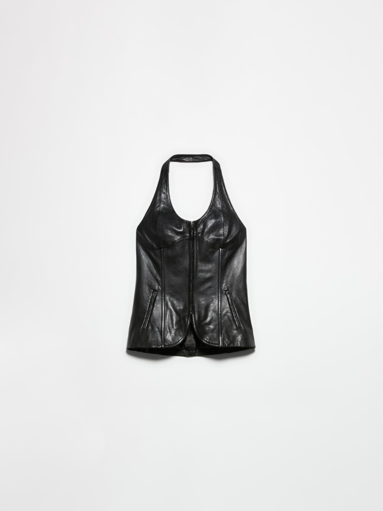 Leather skirt Sami Miró &Co.llaboration, black | MAX&Co. Leather corset Sami Miró &Co.llaboration - BLACK - MAX&Co.